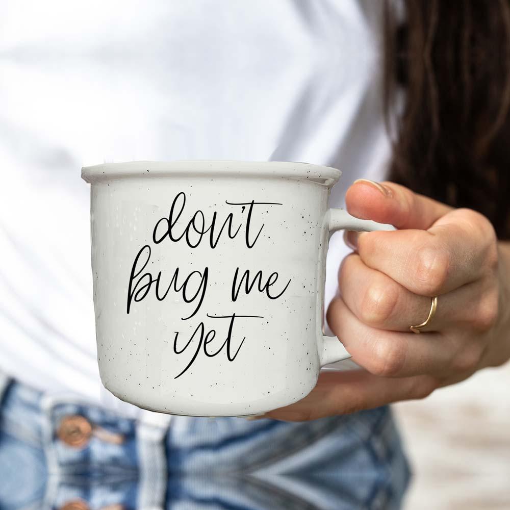 Sarcastic coffee mug for morning meetings